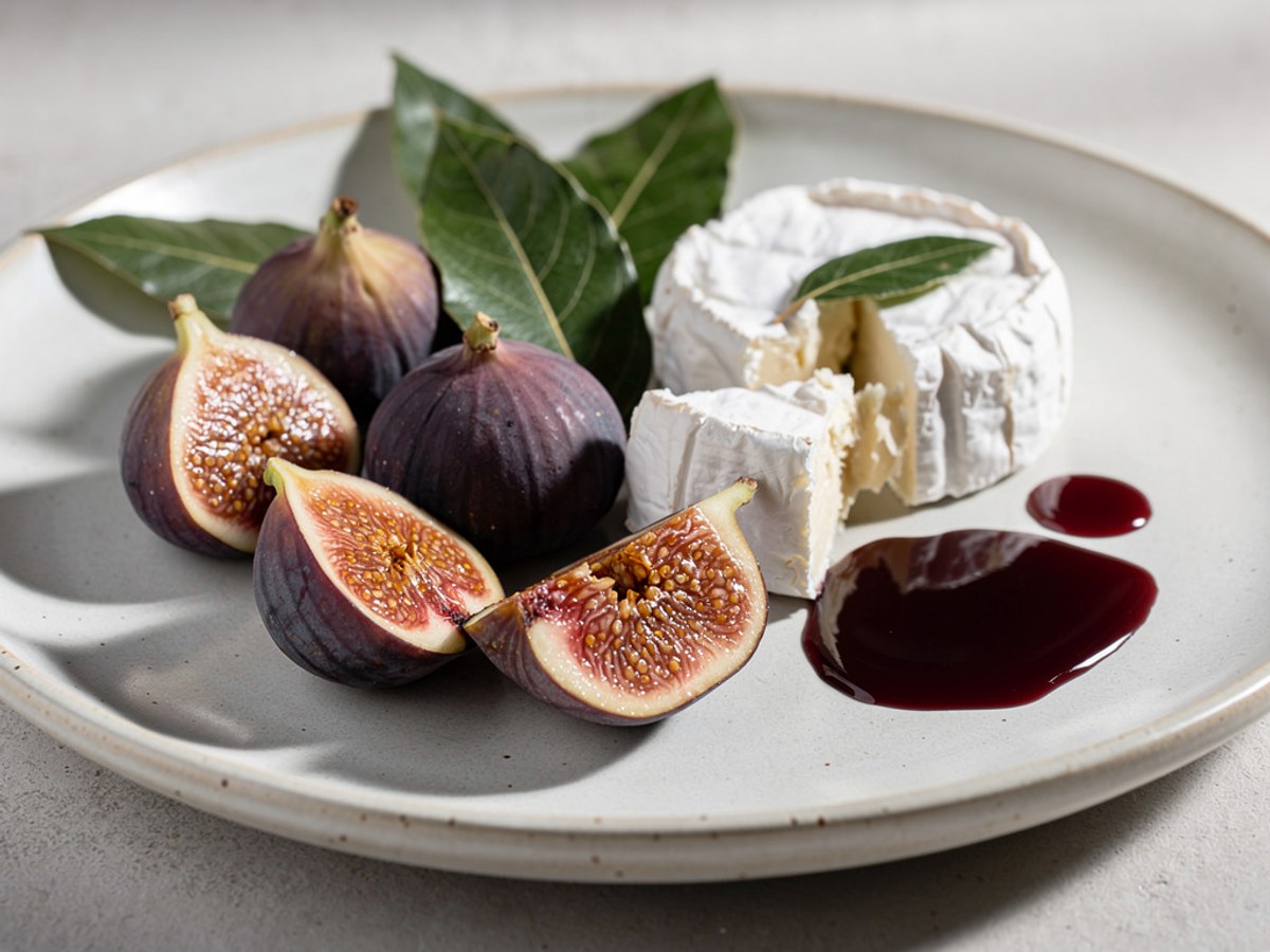 Marinierte Feigen mit Ziegenkäse und Lorbeer